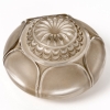 Encrier « Nénuphar » verre blanc patiné gris de René LALIQUE | Biron Encrier "Nénuphar" verre blanc patiné gris de René LALIQUE