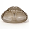 Encrier « Nénuphar » verre blanc patiné gris de René LALIQUE | Biron Encrier "Nénuphar" verre blanc patiné gris de René LALIQUE