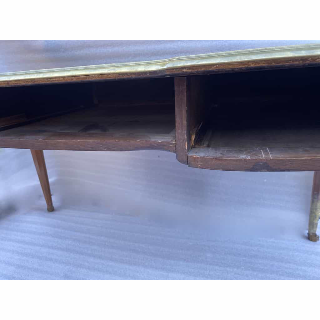 1880/1900 Bureau Plat Napoléon III Forme Arbalète à Restaurer | Biron 1880/1900 Bureau Plat Napoléon III Forme Arbalète à Restaurer
