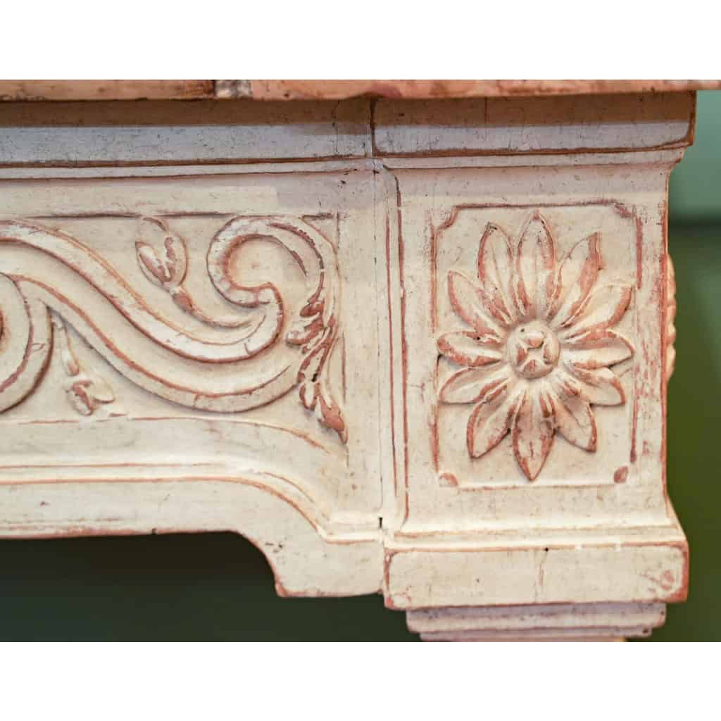 Console Louis en bois peint du 18ème siècle. | Biron Console Louis en bois peint du 18ème siècle.