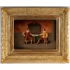 Ludger Larose (1868-1915) Le Tête à Tête huile sur bois XIXème siècle | Biron MLD Antiquités|MLD Antiquités|MLD Antiquités|MLD Antiquités|MLD Antiquités|MLD Antiquités|MLD Antiquités|MLD Antiquités||