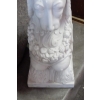 1950′ Paire de Sphinges En Marbre Blanc Statuaire | Biron 1950′ Paire de Sphinges En Marbre Blanc Statuaire