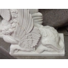 1950′ Paire de Sphinges En Marbre Blanc Statuaire | Biron 1950′ Paire de Sphinges En Marbre Blanc Statuaire