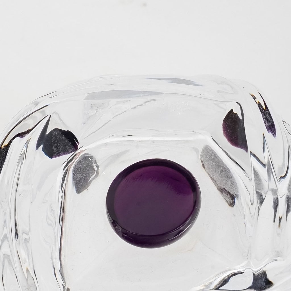 Service « Floride » cristal blanc et coloré de LALIQUE France – 10 pièces | Biron Service "Floride" cristal blanc et coloré de LALIQUE France - 10 pièces