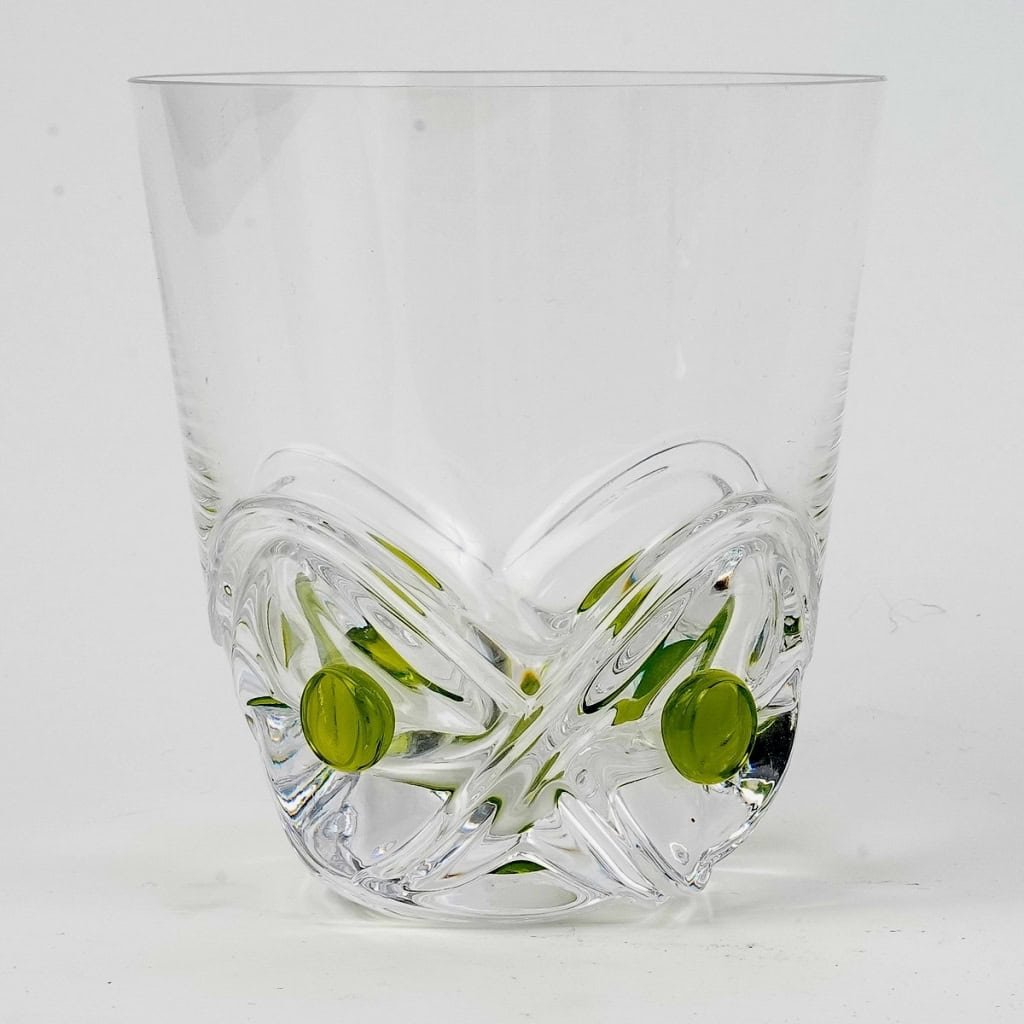 Service « Floride » cristal blanc et coloré de LALIQUE France – 10 pièces | Biron Service "Floride" cristal blanc et coloré de LALIQUE France - 10 pièces