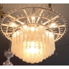 1960/70′ Paire de Lustres Venini Murano Doria Diamètre 74 cm 6 Niveaux 194 Cristaux | Biron 1960/70′ Paire de Lustres Venini Murano Doria Diamètre 74 cm 6 Niveaux 194 Cristaux