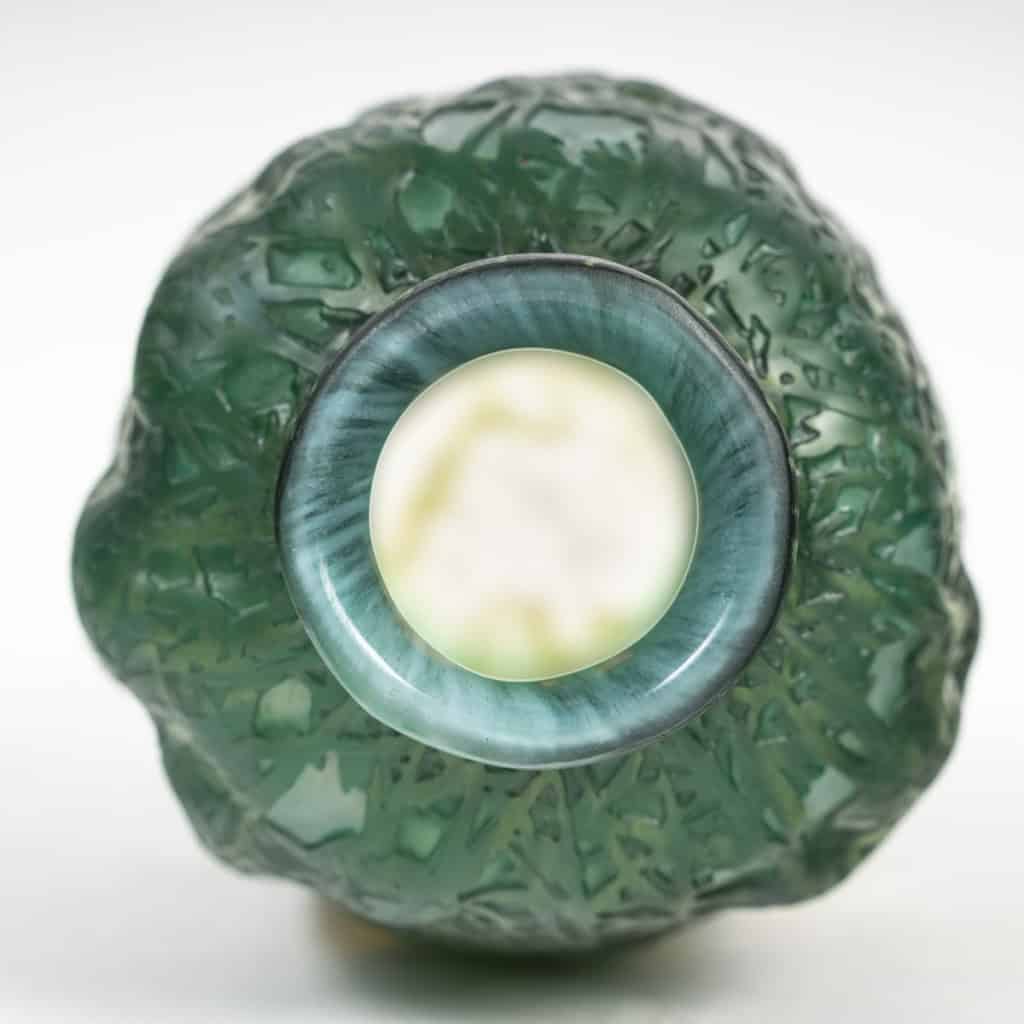 Daum Nancy – Vase Soufflé Moulé à Décor D’arbres Devant Un Paysage, Pâte De Verre Art Nouveau | Biron Daum Nancy - Vase Soufflé Moulé à Décor D’arbres Devant Un Paysage, Pâte De Verre Art Nouveau