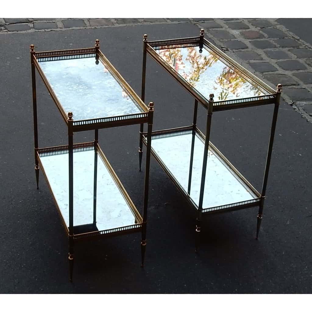 1950/70′ Paire d’Étagères Maison Baguès 2