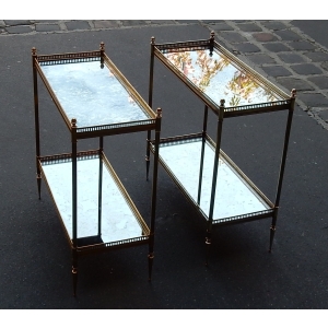 1950/70′ Paire d’Étagères Maison Baguès