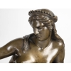 Bronze Représentant Cleopatre Allongée, Fonte De Barbedienne, époque Napoléon III | Biron Bronze Représentant Cleopatre Allongée, Fonte De Barbedienne, époque Napoléon III
