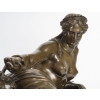 Bronze Représentant Cleopatre Allongée, Fonte De Barbedienne, époque Napoléon III | Biron Bronze Représentant Cleopatre Allongée, Fonte De Barbedienne, époque Napoléon III