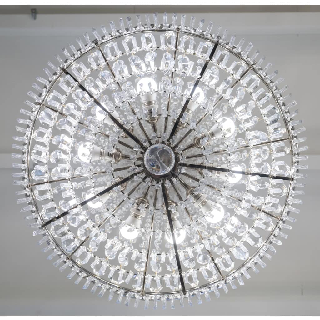 Lustre Montgolfière à Pampilles En Cristal | Biron Lustre Montgolfière à Pampilles En Cristal