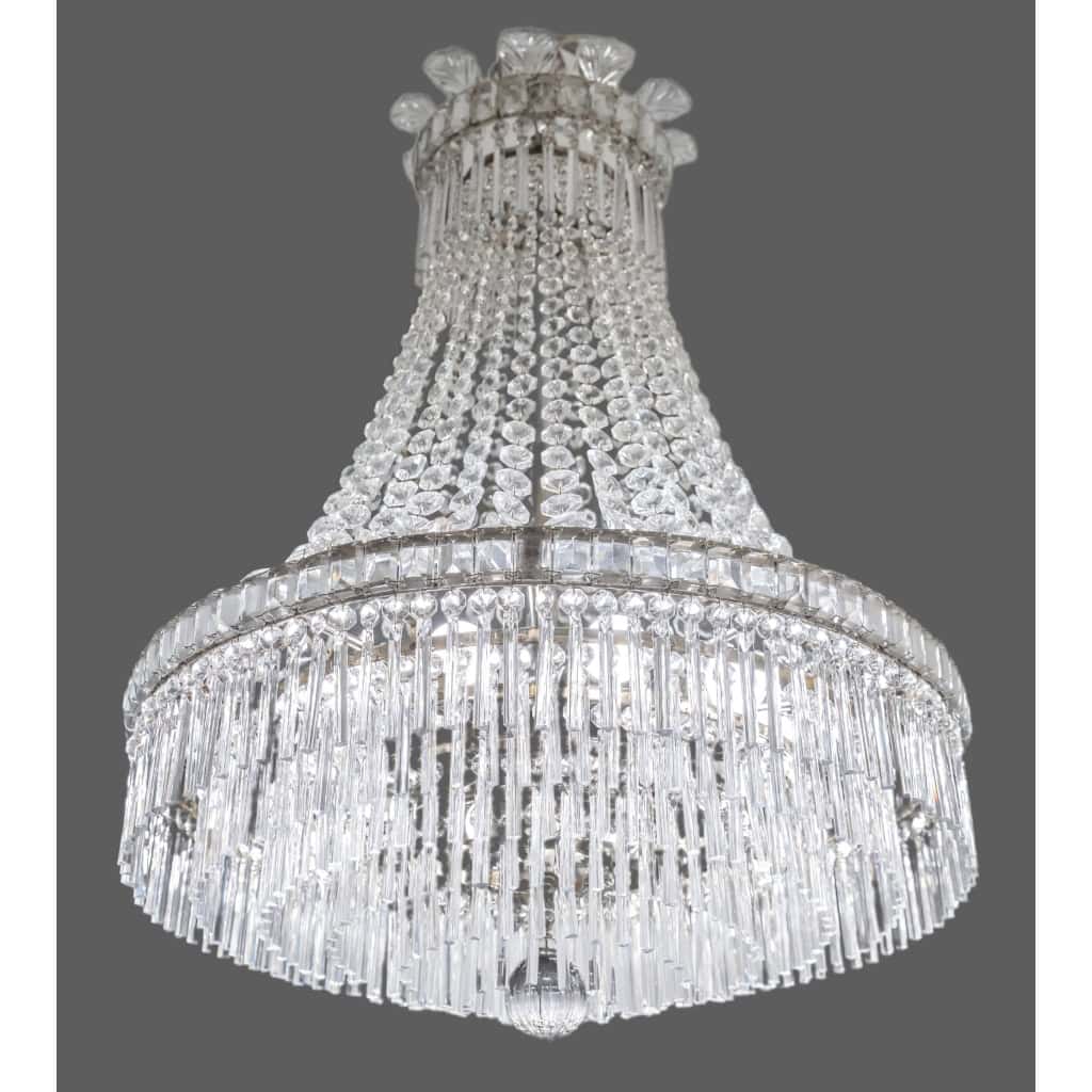 Lustre Montgolfière à Pampilles En Cristal | Biron Lustre Montgolfière à Pampilles En Cristal