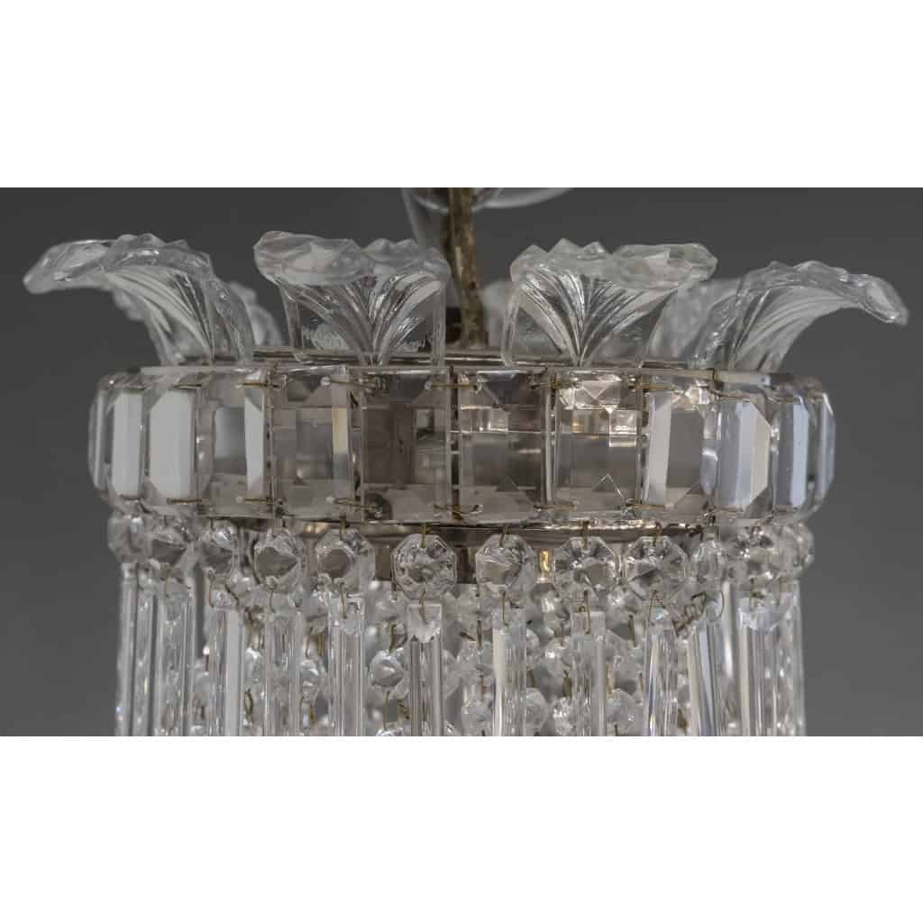 Lustre Montgolfière à Pampilles En Cristal | Biron Lustre Montgolfière à Pampilles En Cristal