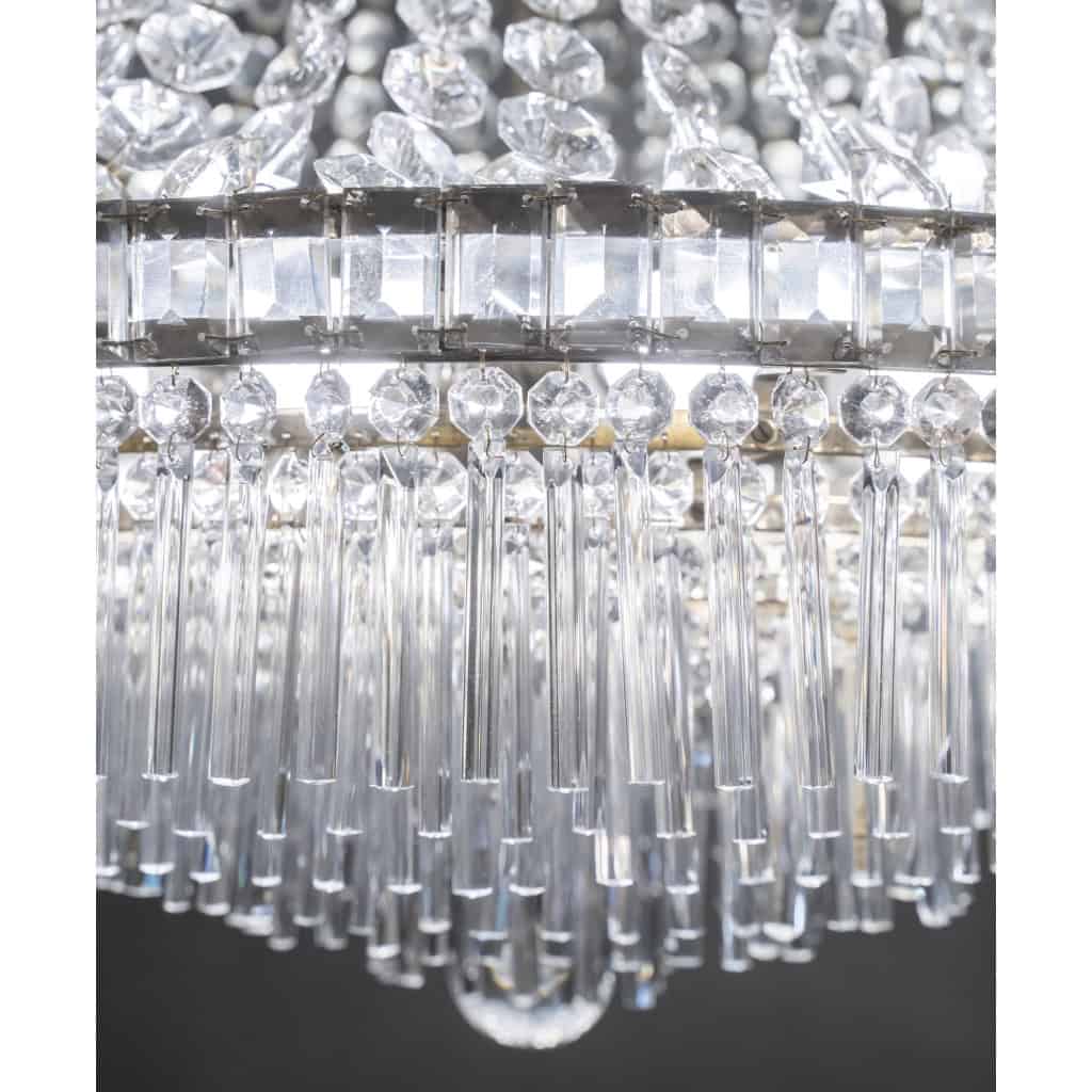 Lustre Montgolfière à Pampilles En Cristal | Biron Lustre Montgolfière à Pampilles En Cristal