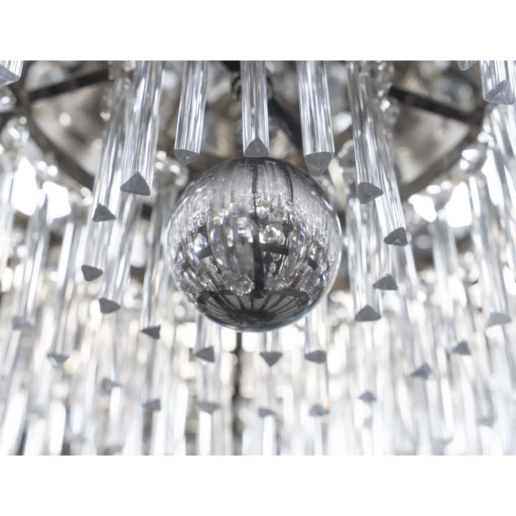 Lustre Montgolfière à Pampilles En Cristal | Biron Lustre Montgolfière à Pampilles En Cristal