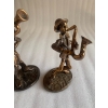 1970/80 Saxophoniste Et Trompettiste En Bronze , Sculptures Signées LOHE | Biron 1970/80 Saxophoniste Et Trompettiste En Bronze , Sculptures Signées LOHE
