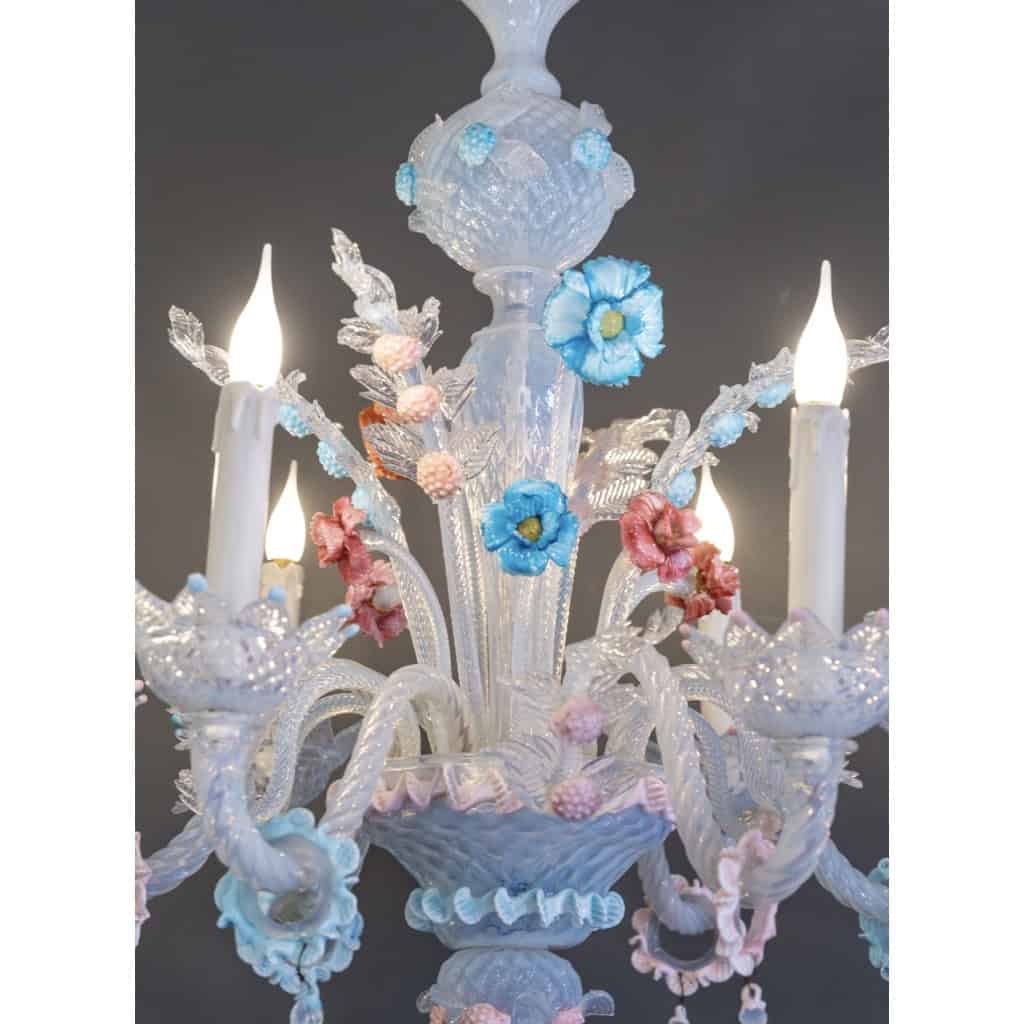 Lustre Murano du milieu du 20ème siècle | Biron Lustre Murano du milieu du 20ème siècle