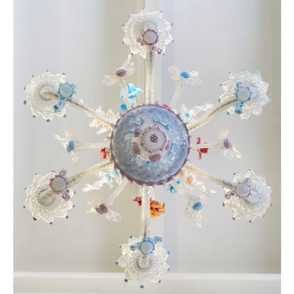 Lustre Murano du milieu du 20ème siècle | Biron Lustre Murano du milieu du 20ème siècle