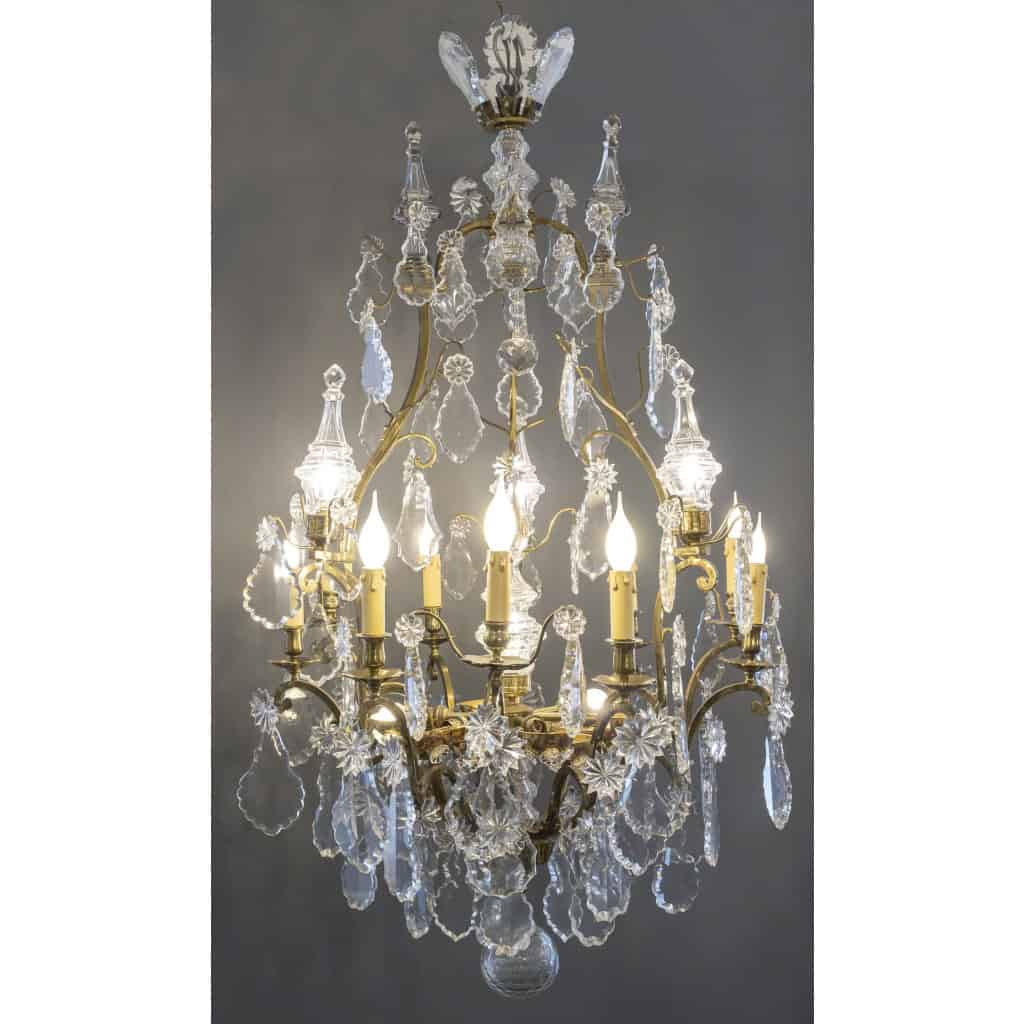 Lustre Cage, à 25 Points Lumineux De La 1ère Moitié Du 20ème Siècle | Biron Lustre Cage, à 25 Points Lumineux De La 1ère Moitié Du 20ème Siècle