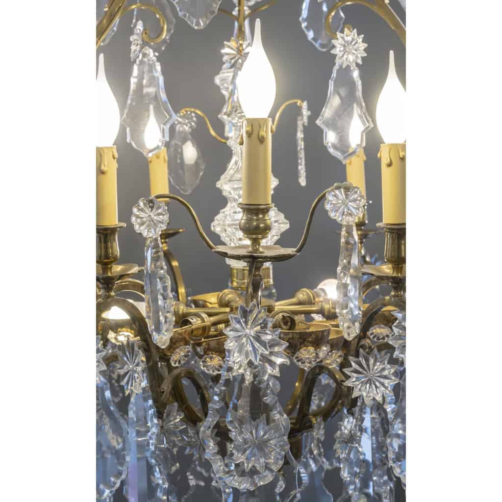 Lustre Cage, à 25 Points Lumineux De La 1ère Moitié Du 20ème Siècle | Biron Lustre Cage, à 25 Points Lumineux De La 1ère Moitié Du 20ème Siècle