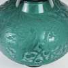 Vase « Aras » verre vert canard patiné blanc René LALIQUE | Biron Vase "Aras" verre vert canard patiné blanc René LALIQUE