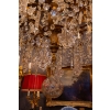 Lustre à dix-huit lumières en bronze ciselé et doré et décor de cristal Baccarat vers 1850-1860 | Biron Lustre à dix-huit lumières en bronze ciselé et doré et décor de cristal Baccarat vers 1850-1860