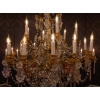 Lustre à dix-huit lumières en bronze ciselé et doré et décor de cristal Baccarat vers 1850-1860 | Biron Lustre à dix-huit lumières en bronze ciselé et doré et décor de cristal Baccarat vers 1850-1860
