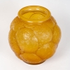 Vase « Tortue » verre butterscotch de René LALIQUE
