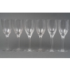 Suite de 6 flûtes à champagne « Ange de Reims » cristal blanc de LALIQUE France | Biron |||||||||