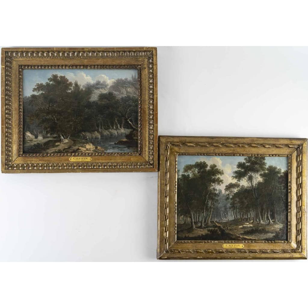 Paire de sous-Bois. Louis Philippe Crepin D’orléans 1772-1851. | Biron |||||||||||||||