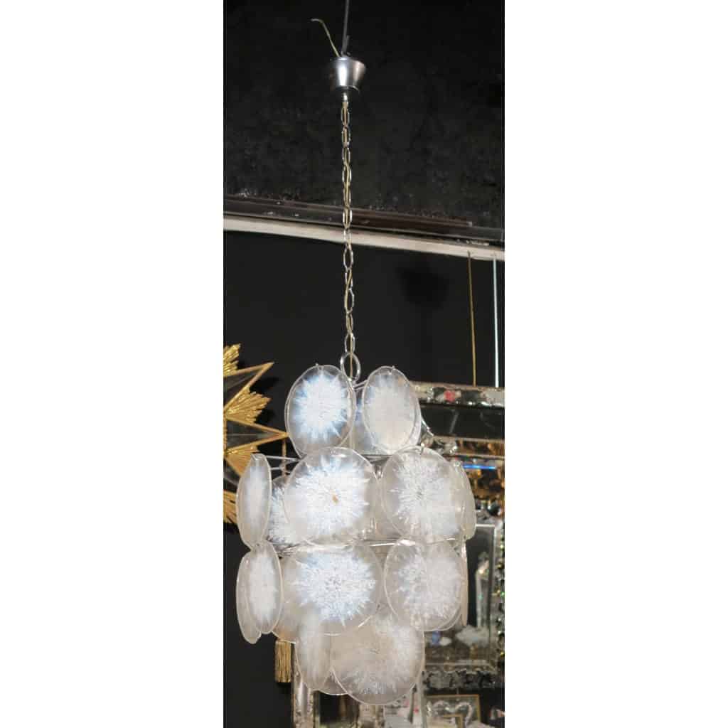 1950/70′ Lustre Vistosi 24 Cristaux Opalescent | Biron ||||||
