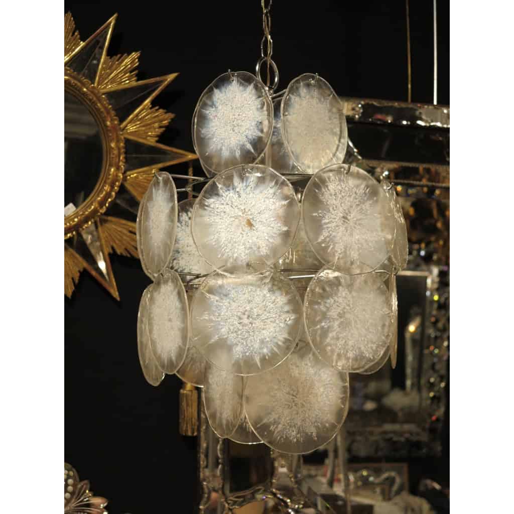 1950/70′ Lustre Vistosi 24 Cristaux Opalescent | Biron 1950/70′ Lustre Vistosi 24 Cristaux Opalescent