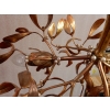 1900′ Lustre Boule de Gui en Bronze Doré Art Nouveau a 3 Lampes Diamètre 43 cm Douilles En Forme De Tulipes | Biron 1900′ Lustre Boule de Gui en Bronze Doré Art Nouveau a 3 Lampes Diamètre 43 cm Douilles En Forme De Tulipes