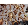 1900′ Lustre Boule de Gui en Bronze Doré Art Nouveau a 3 Lampes Diamètre 43 cm Douilles En Forme De Tulipes | Biron 1900′ Lustre Boule de Gui en Bronze Doré Art Nouveau a 3 Lampes Diamètre 43 cm Douilles En Forme De Tulipes