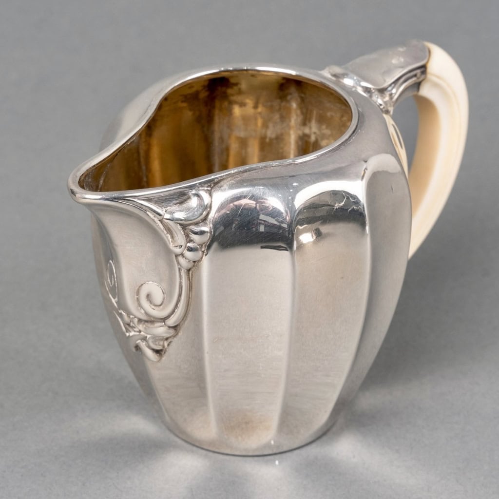 Service Thé et Café Art Nouveau argent et ivoire de Jean E. PUIFORCAT | Biron Service Thé et Café Art Nouveau argent et ivoire de Jean E. PUIFORCAT