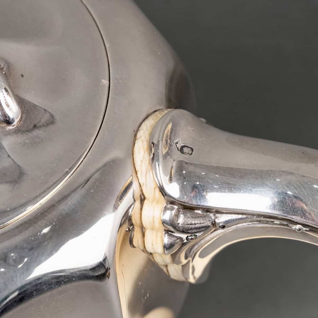 Service Thé et Café Art Nouveau argent et ivoire de Jean E. PUIFORCAT | Biron Service Thé et Café Art Nouveau argent et ivoire de Jean E. PUIFORCAT