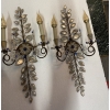 1950/70′ Paire d’Appliques à la Marguerite Maison Baguès Avec Perles De Verre Bleues | Biron 1950/70′ Paire d’Appliques à la Marguerite Maison Baguès Avec Perles De Verre Bleues