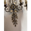 1950/70′ Paire d’Appliques à la Marguerite Maison Baguès Avec Perles De Verre Bleues | Biron 1950/70′ Paire d’Appliques à la Marguerite Maison Baguès Avec Perles De Verre Bleues