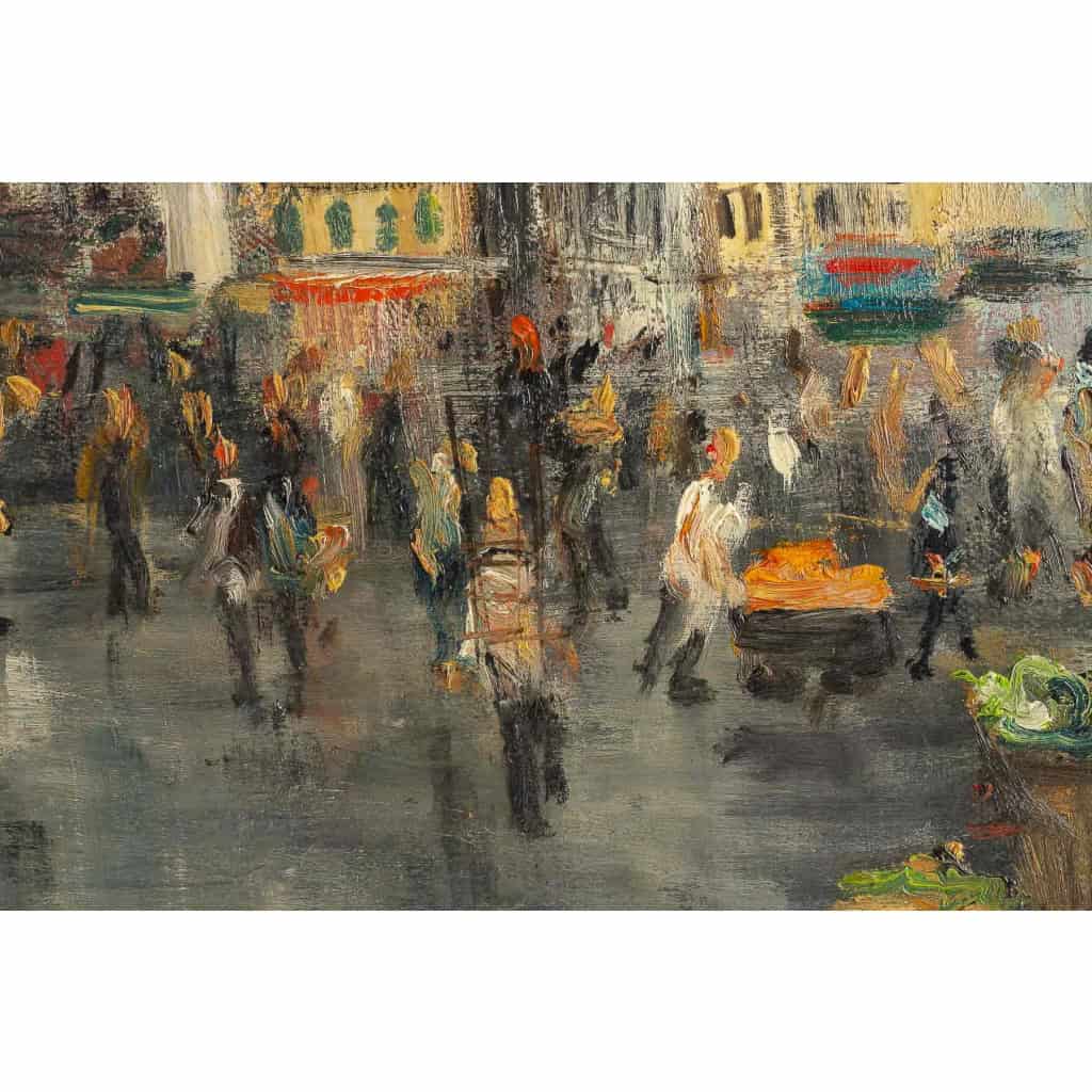 Serge Belloni (1925-2005) dit Le peintre de Paris Vue de Saint Eustache à Paris huile sur panneau vers 1960 | Biron Serge Belloni (1925-2005) dit Le peintre de Paris Vue de Saint Eustache à Paris huile sur panneau vers 1960
