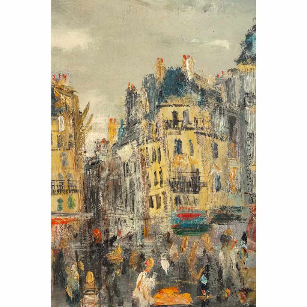 Serge Belloni (1925-2005) dit Le peintre de Paris Vue de Saint Eustache à Paris huile sur panneau vers 1960 | Biron Serge Belloni (1925-2005) dit Le peintre de Paris Vue de Saint Eustache à Paris huile sur panneau vers 1960