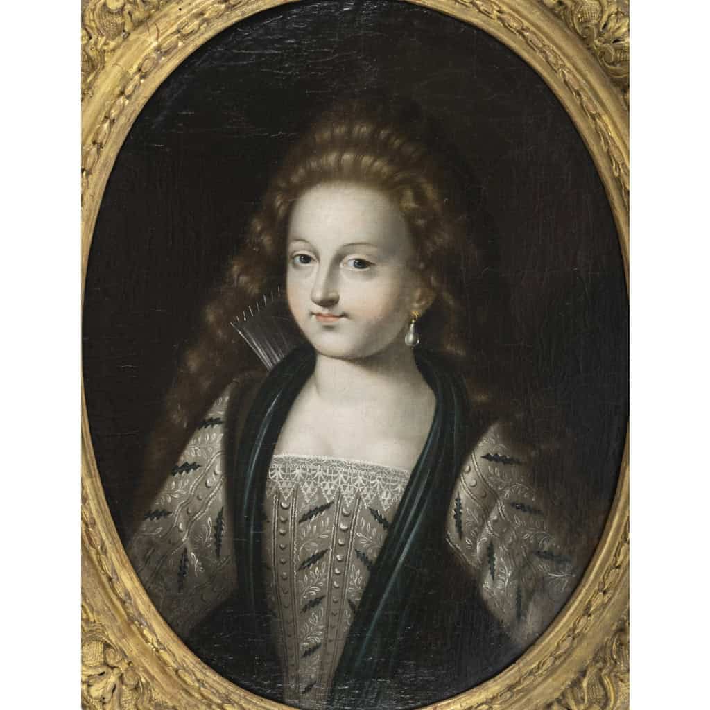Tableau Portrait Oval D’époque 17eme | Biron |||||||||||
