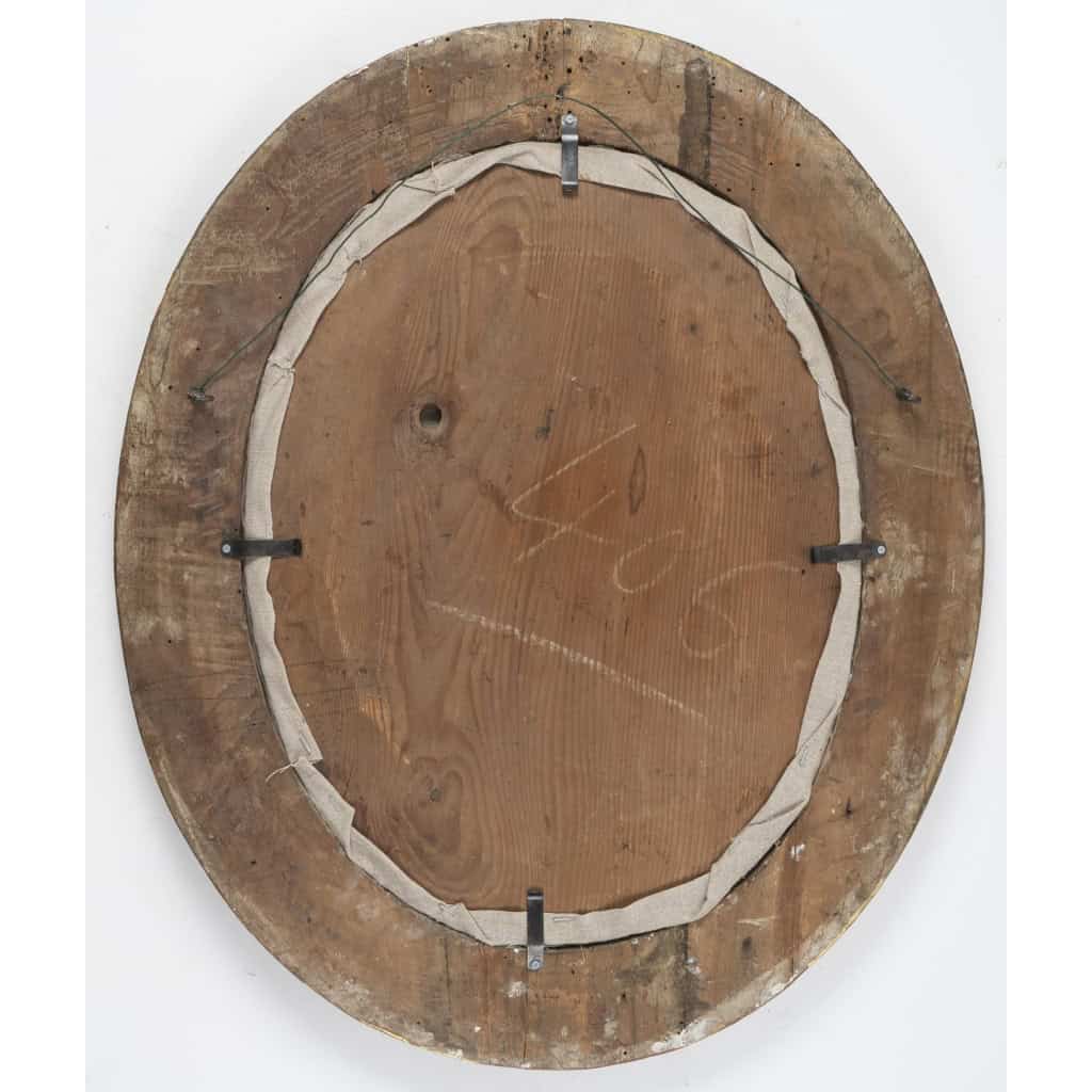 Tableau Portrait Oval D’époque 17eme | Biron Tableau Portrait Oval D’époque 17eme