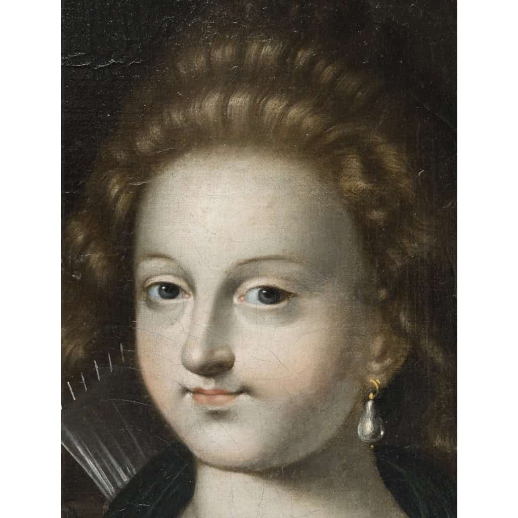 Tableau Portrait Oval D’époque 17eme | Biron Tableau Portrait Oval D’époque 17eme