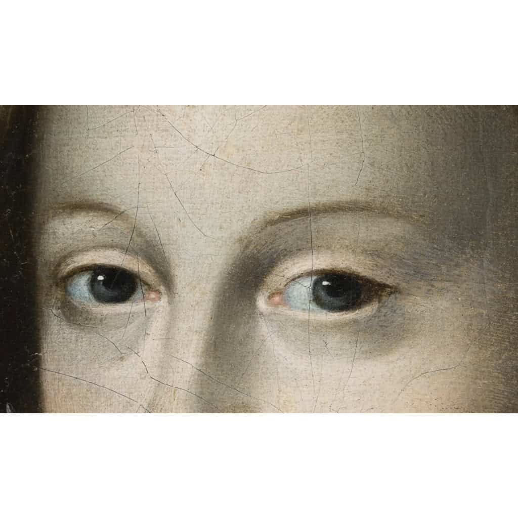 Tableau Portrait Oval D’époque 17eme | Biron Tableau Portrait Oval D’époque 17eme