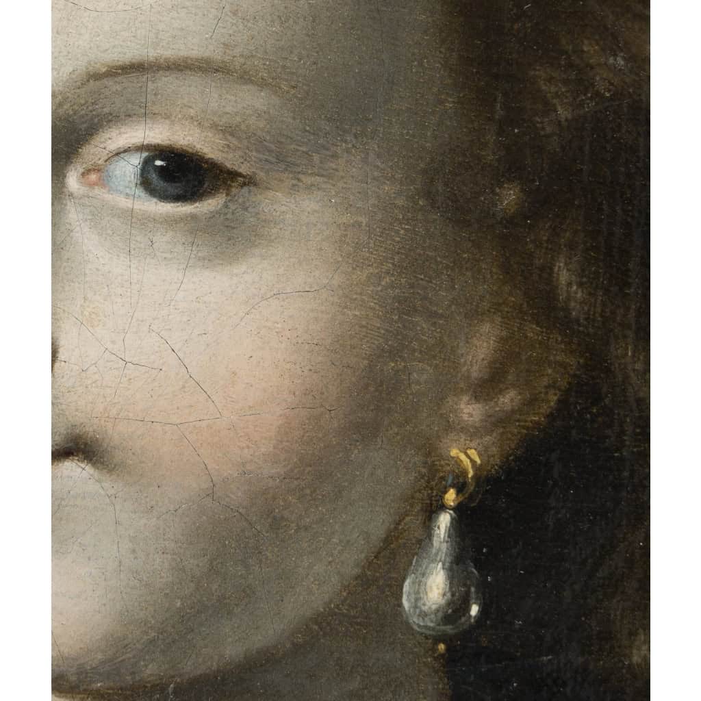 Tableau Portrait Oval D’époque 17eme | Biron Tableau Portrait Oval D’époque 17eme