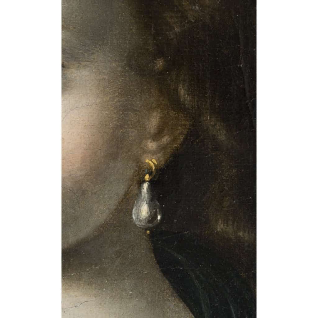 Tableau Portrait Oval D’époque 17eme | Biron Tableau Portrait Oval D’époque 17eme