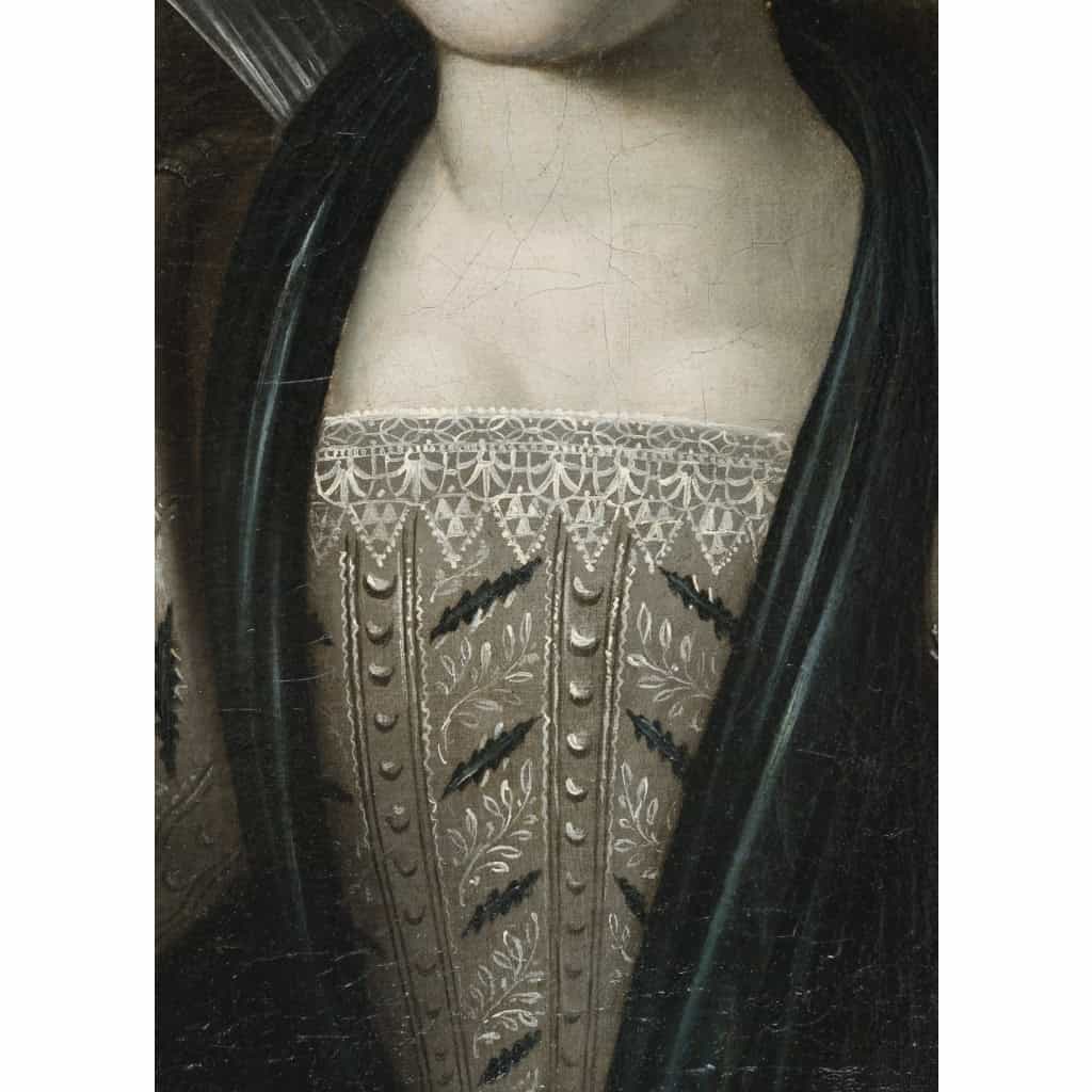 Tableau Portrait Oval D’époque 17eme | Biron Tableau Portrait Oval D’époque 17eme