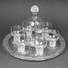 Service « Thoméry » verre blanc de René LALIQUE – 8 pièces | Biron ||||||||||