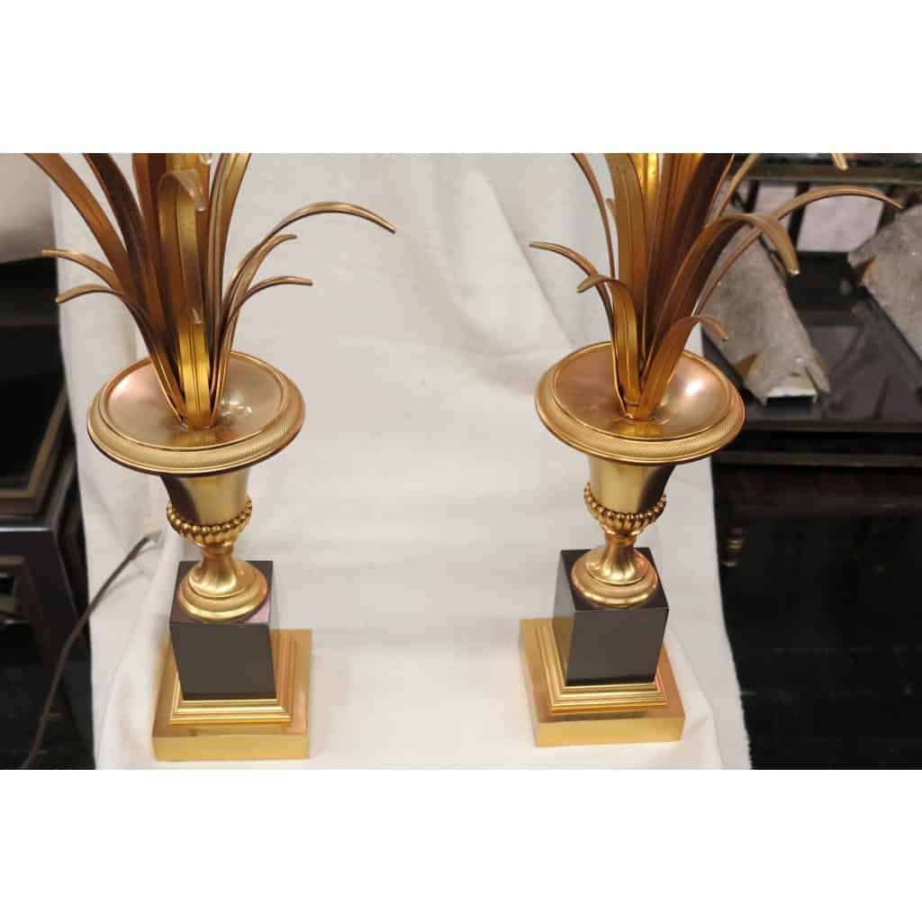 1970′ Paire de Lampes Style Maison Charles | Biron 1970′ Paire de Lampes Style Maison Charles